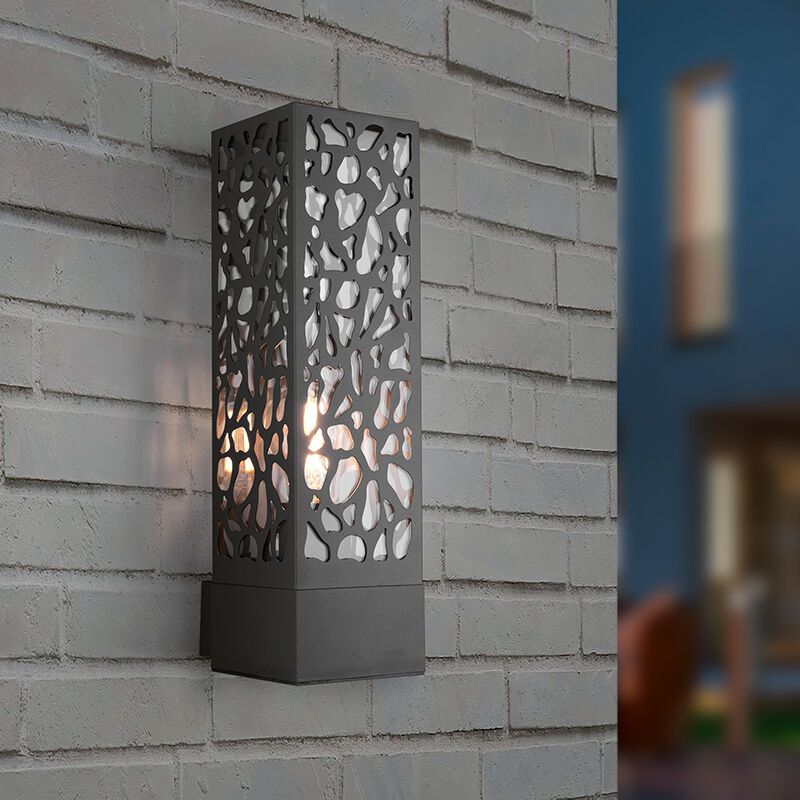 Antracit udendørslampe modern, Tobias, IP44 Antracit udendørslampe modern, Tobias, IP44