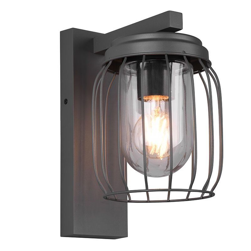 Antracit udendørslampe modern, Emanuela, IP44 Antracit udendørslampe modern, Emanuela, IP44