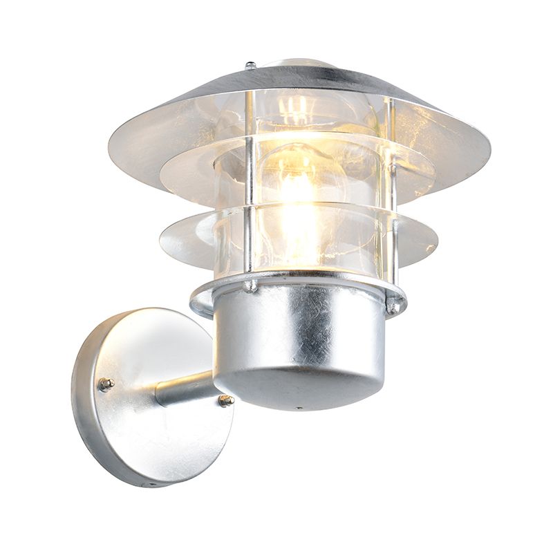 Zink udendørslampe modern, Peternella, IP44
