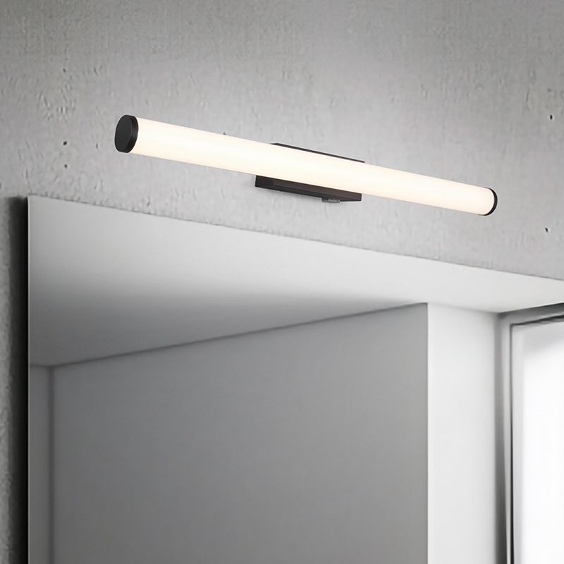 Sort væglampe badeværelse modern, Staby, 6,5W, 3000K LED, IP44 Sort væglampe badeværelse modern, Staby, 6,5W, 3000K LED, IP44