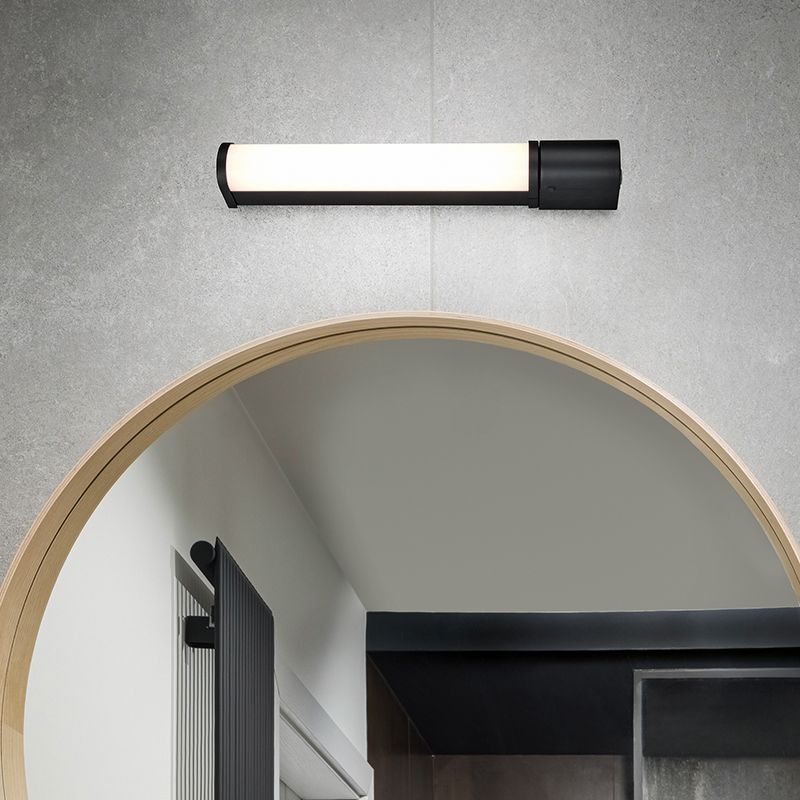 Sort væglampe badeværelse modern, Bernou, 8W, 3000K LED, IP44