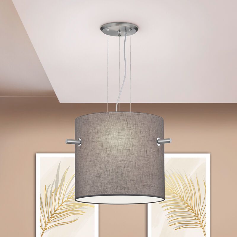 Grå pendel lampe spisebord metal, Myke Grå pendel lampe spisebord metal, Myke