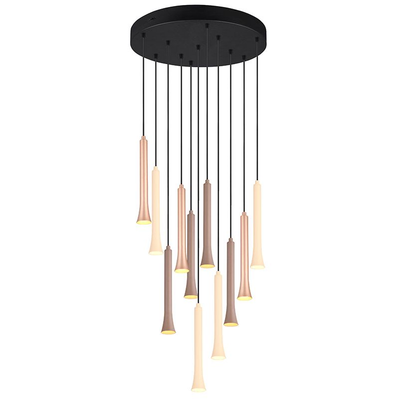 Sort pendel lampe spisebord modern, Albartus, 3W, white switch LED, 3 trins lysdæmper