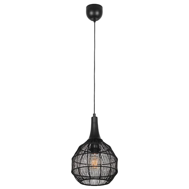 Sort pendler lampe rustik, Rins Sort pendler lampe rustik, Rins