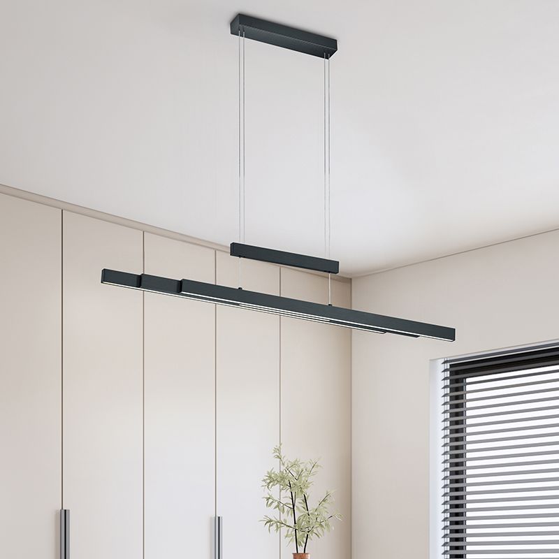 Sort pendler lampe modern, Jessey, 42W, varm til kold hvid justerbar LED, med beröringsdimmer Sort pendler lampe modern, Jessey, 42W, varm til kold hvid justerbar LED, med beröringsdimmer