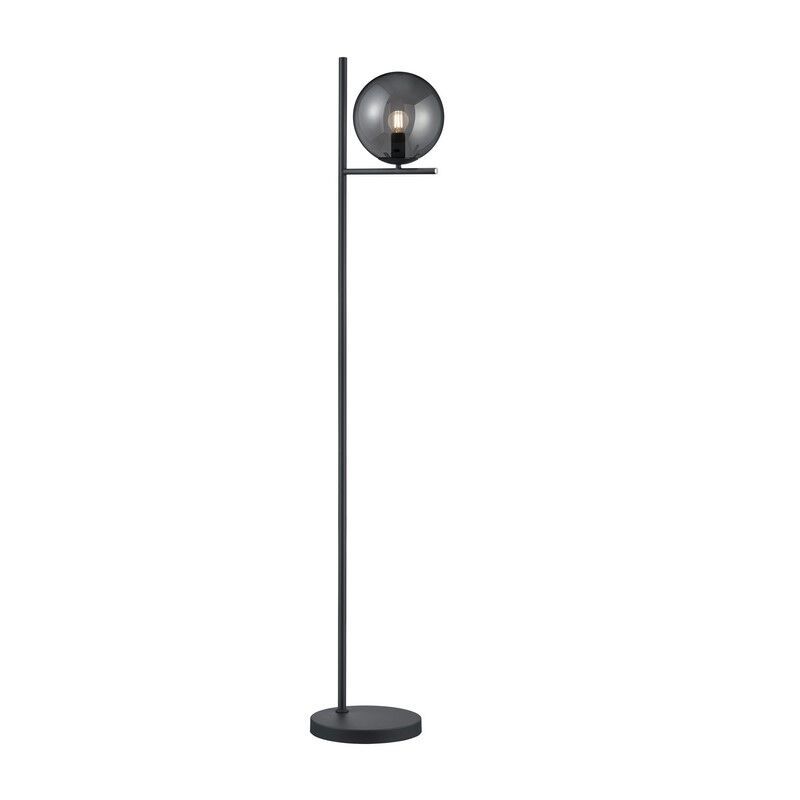 Antracit gulv lampe modern, Silkis, med brytare
