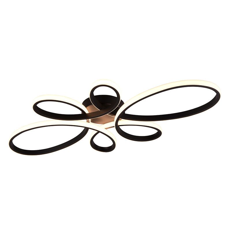 Sort loftlampe design, Vikash, 32W, 3000K LED, 3 trins lysdæmper