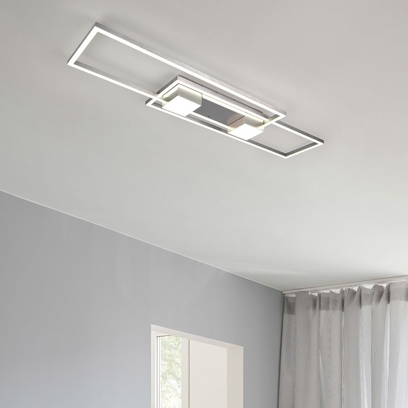 Nikkel plafond design, Sohaib, 37W, varm til kold hvid justerbar LED, 3 trins lysdæmper