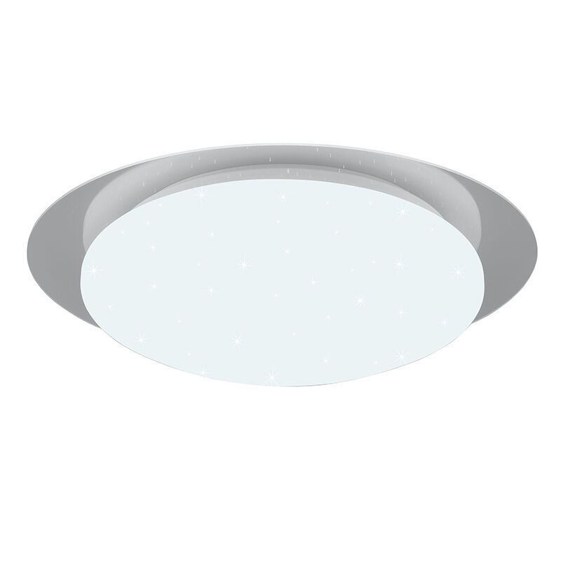 Hvid loftlampe badeværelse modern, Marlena, 12W, 4000K LED, IP44, med fjärrkontroll
