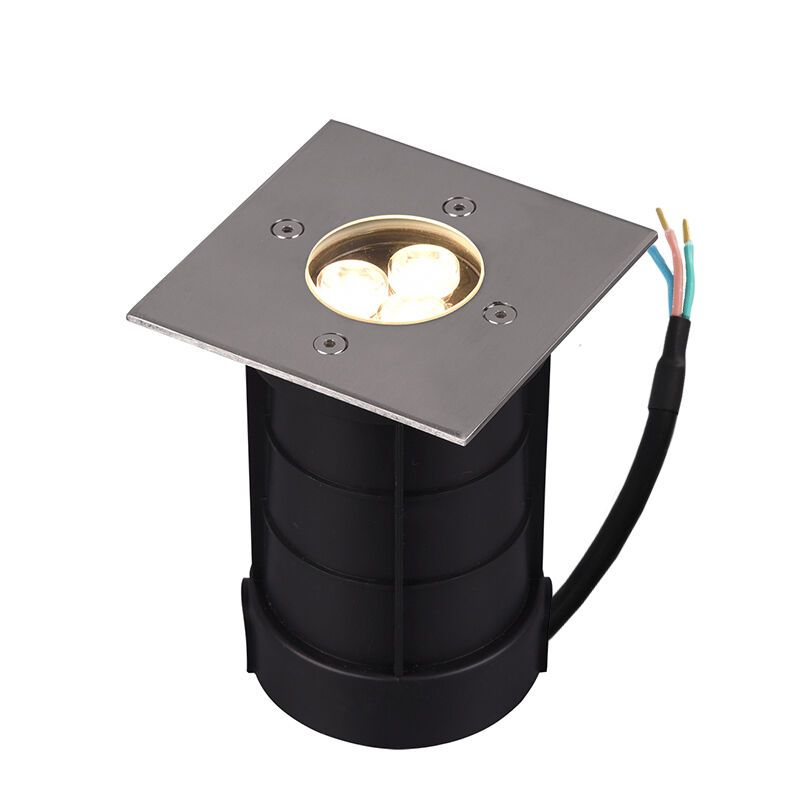 Nikkel nedgravningsspot modern, Jabari, 3W, 3000K LED, IP65 Nikkel nedgravningsspot modern, Jabari, 3W, 3000K LED, IP65