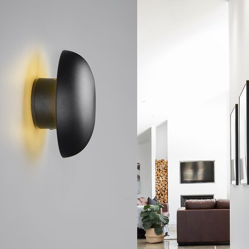 Sort genopladelig væglampe metal, Khaoula, 1,5W, 3000K LED, 3 trins lysdæmper