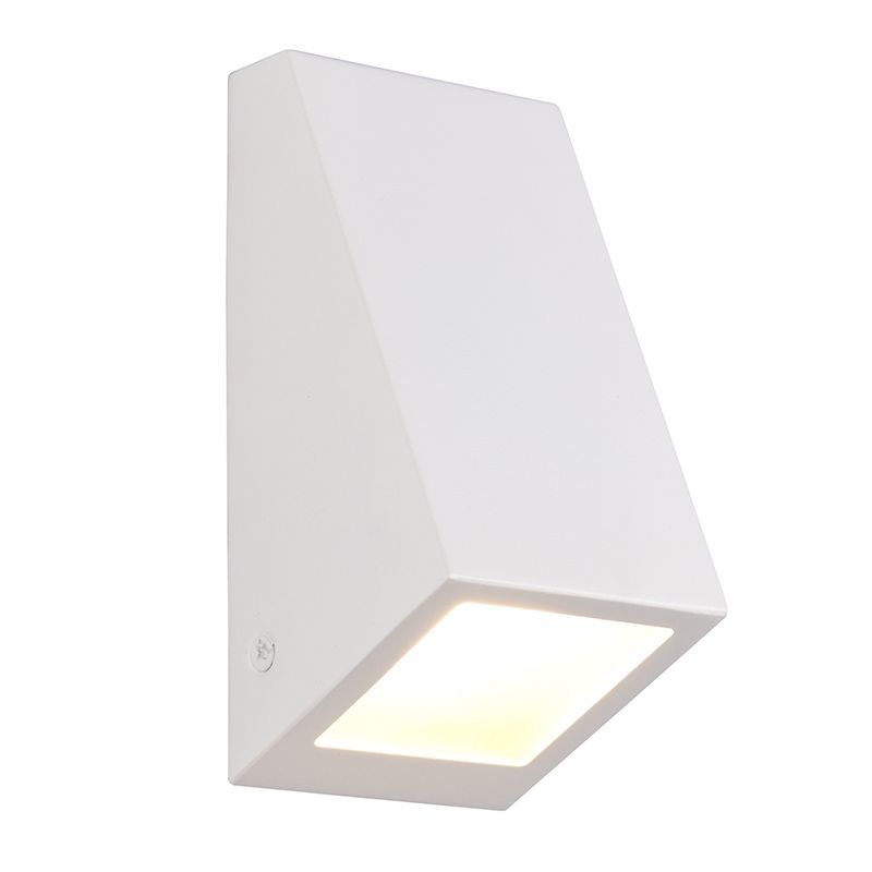 Hvid udendørslampe modern, Orkun, IP44