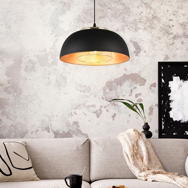 Sort pendler lampe industri, Sylvano