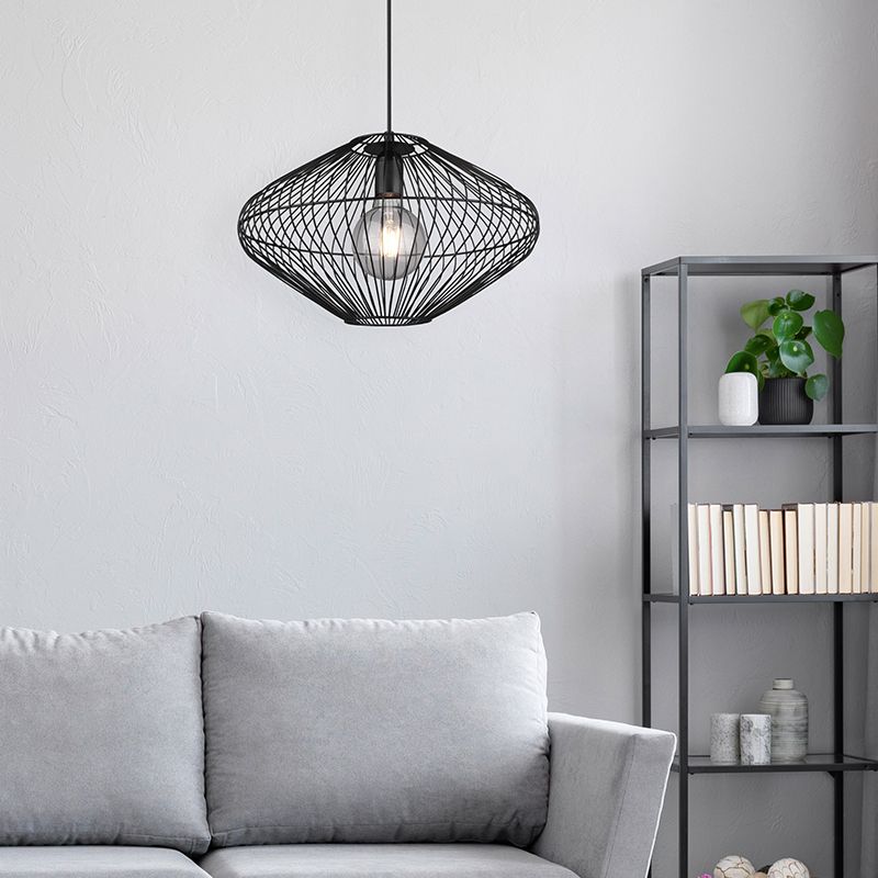 Sort pendler lampe modern, Cemal