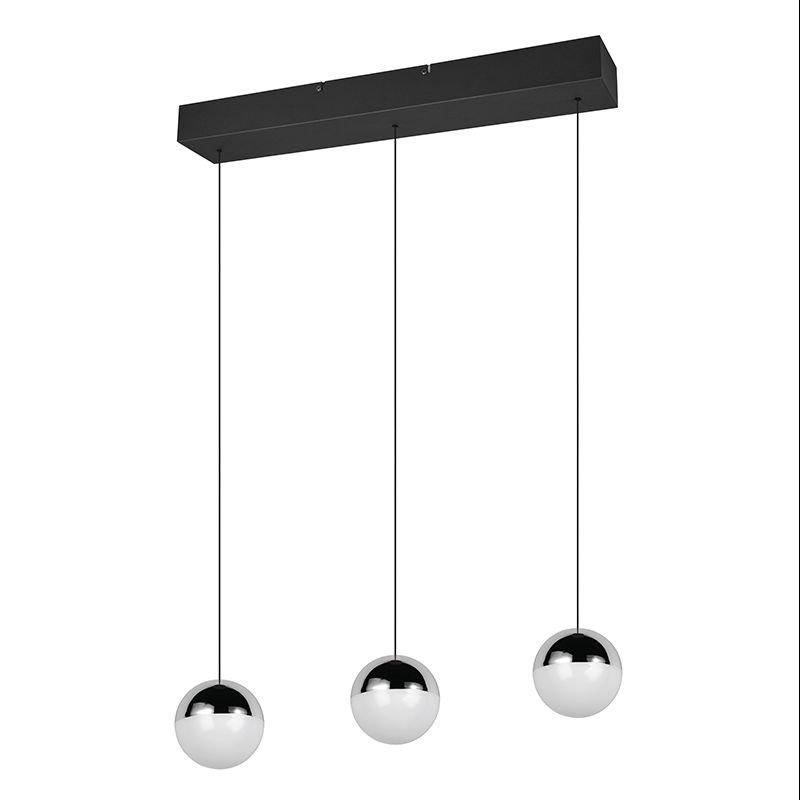 Krom pendler lampe modern, Rigtje