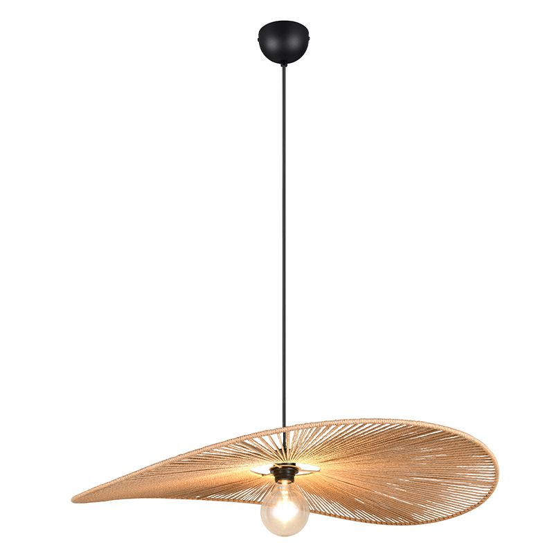 Papir pendler lampe brun, Lykke