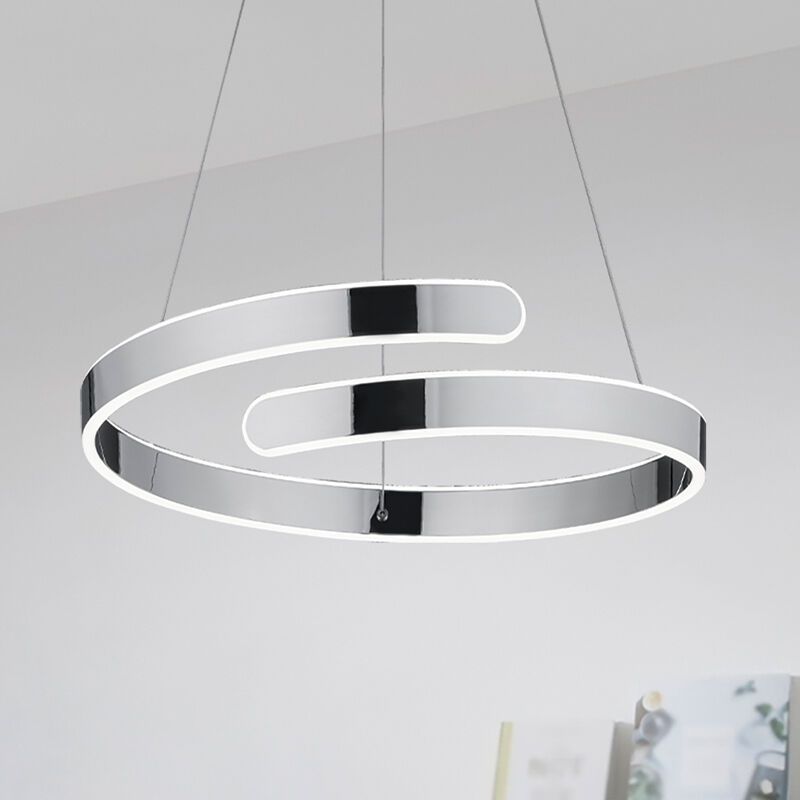 Krom pendler lampe design, Resy, 37W, 4000K LED, 3 trins lysdæmper Krom pendler lampe design, Resy, 37W, 4000K LED, 3 trins lysdæmper