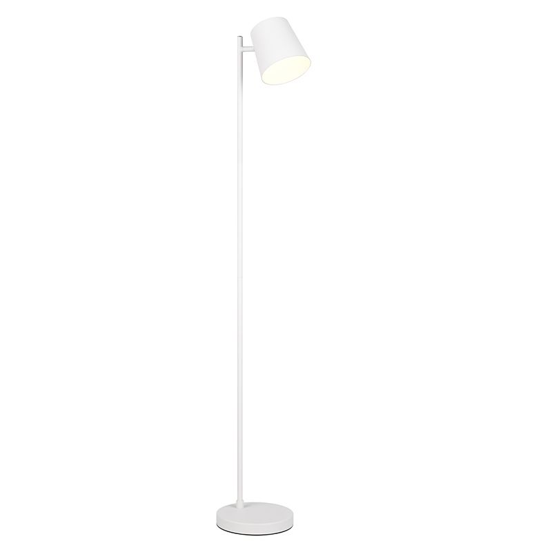 Hvid genopladelig gulvlampe metal, Suraya, 4,5W, 3000K LED, 3 trins lysdæmper