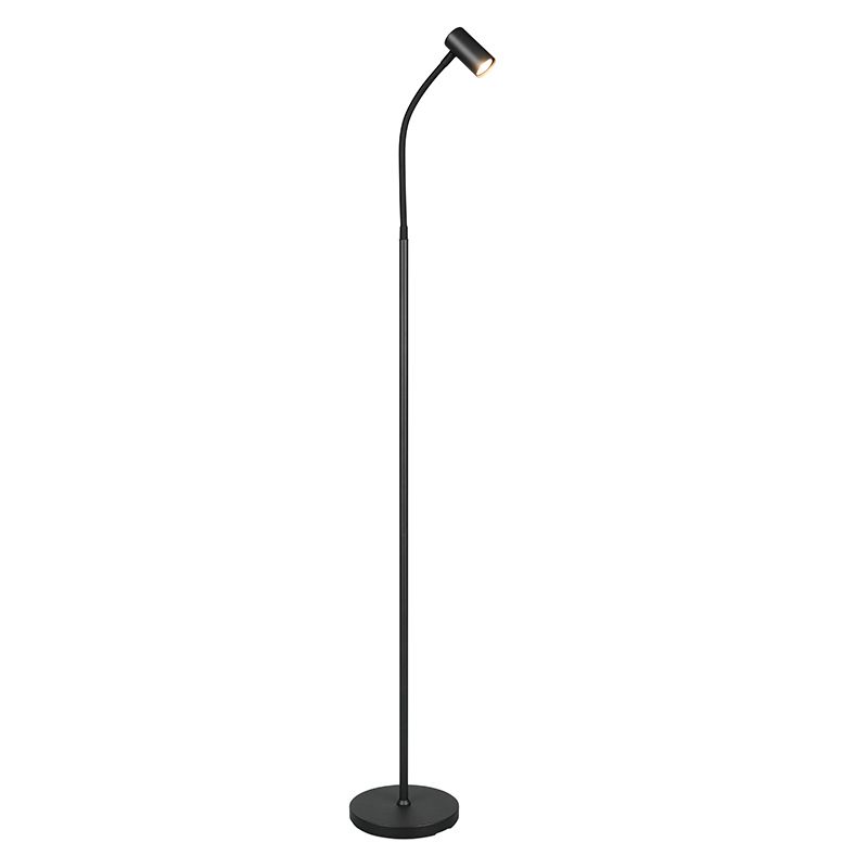 Sort gulv lampe modern, Suradj, med brytare
