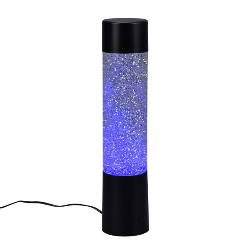 Sort bordlampe modern, Umar, 1W, RGB LED, med brytare