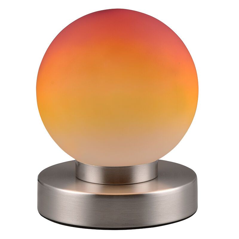 Nikkel bordlampe metal, Serdal, med brytare