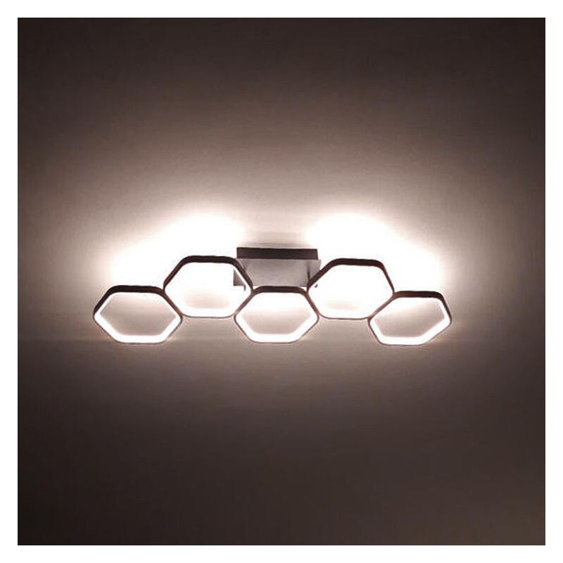 Antracit plafond modern, Shaka, 24W, 3000K LED
