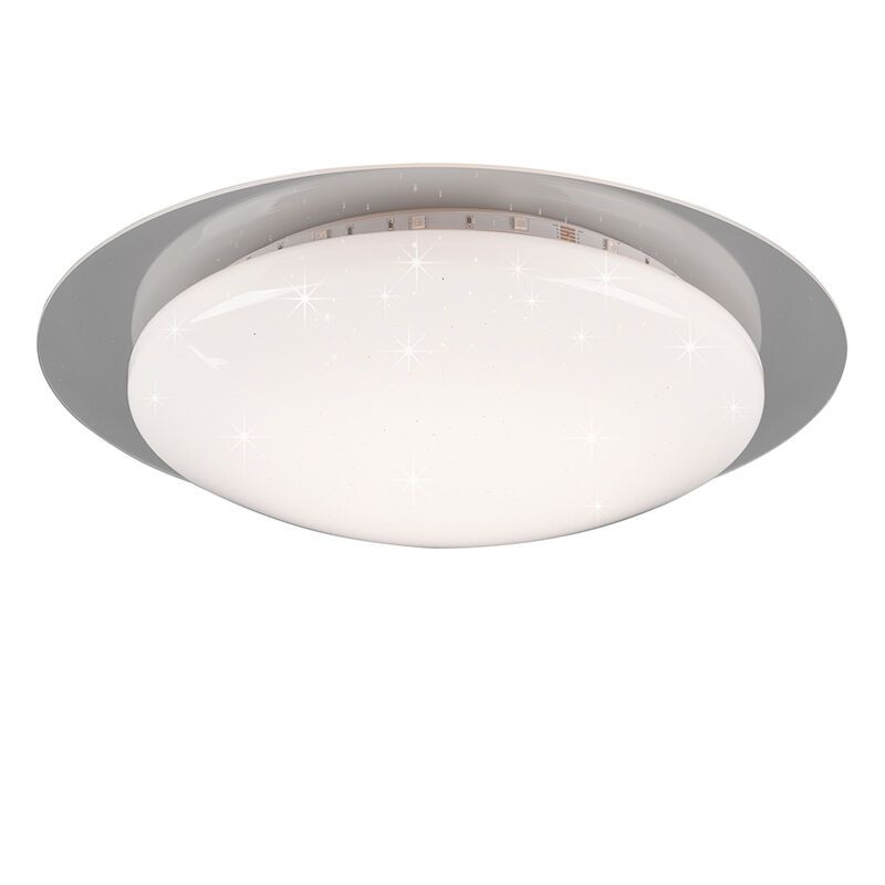 Hvid plafond modern, Suzy, 13W, RGBW LED, med fjärrkontroll Hvid plafond modern, Suzy, 13W, RGBW LED, med fjärrkontroll