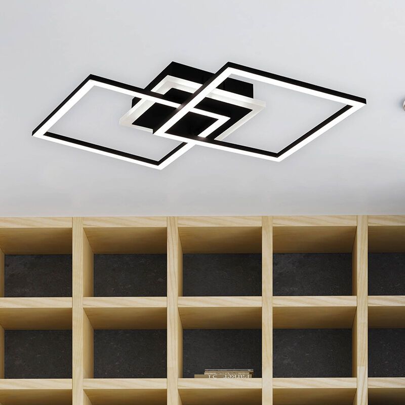 Sort plafond modern, Semira, 25W, 3000K LED