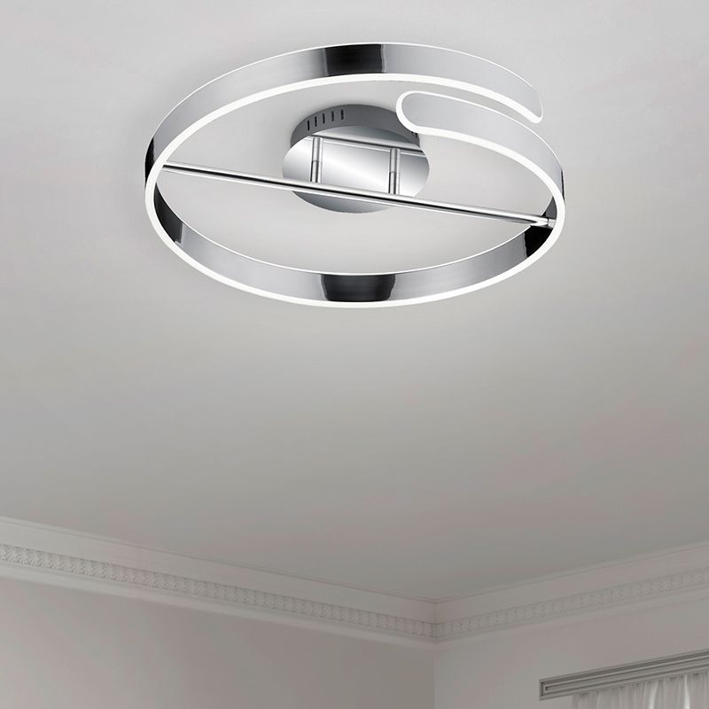 Krom plafond design, Resy, 37W, 4000K LED, 3 trins lysdæmper