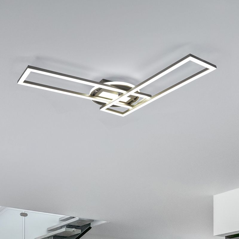 Nikkel plafond modern, Jadon, 30W, varm til kold hvid justerbar LED Nikkel plafond modern, Jadon, 30W, varm til kold hvid justerbar LED