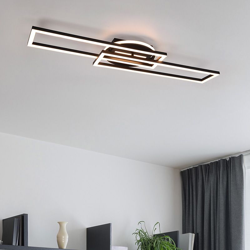 Sort plafond modern, Jadon, 30W, varm til kold hvid justerbar LED