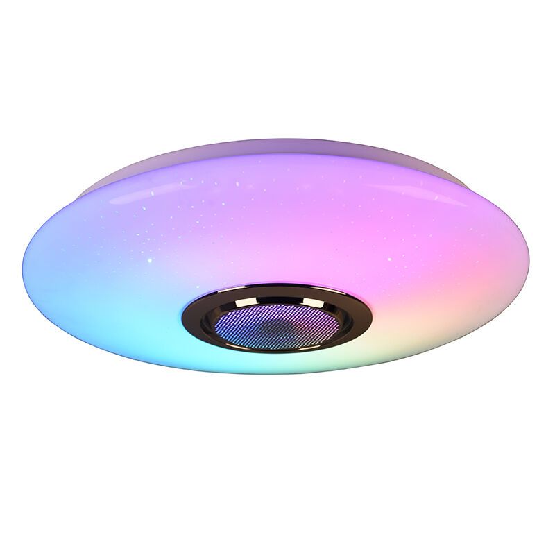Hvid plafond modern, Birgitta, 15,5W, RGBW LED, med fjärrkontroll Hvid plafond modern, Birgitta, 15,5W, RGBW LED, med fjärrkontroll