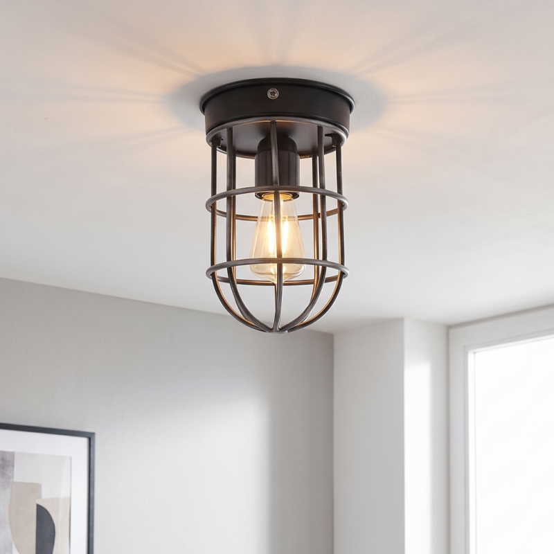 Industri loftlampe sort, Nova Industri loftlampe sort, Nova