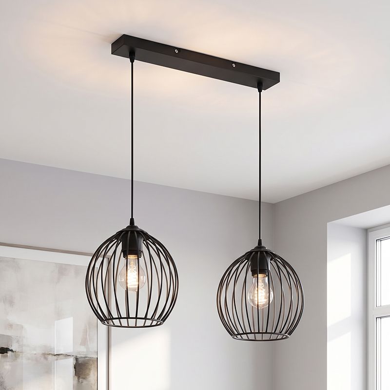 Industri pendler lampe sort, Wiro Industri pendler lampe sort, Wiro