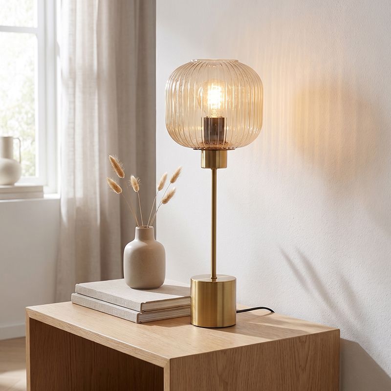 Design bordlampe rav, Charlois, med brytare Design bordlampe rav, Charlois, med brytare