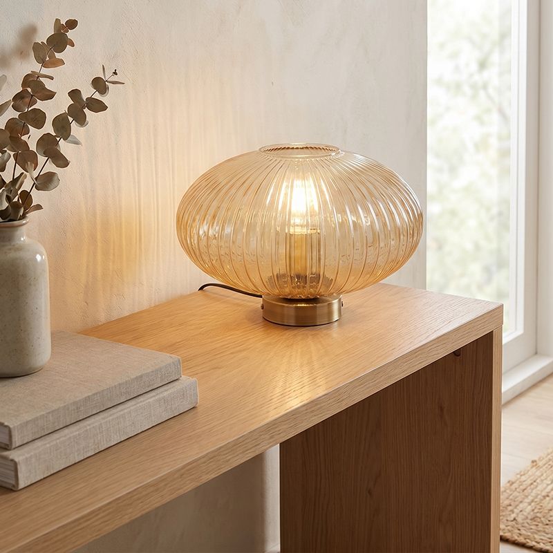 Design bordlampe rav, Charlois, med brytare