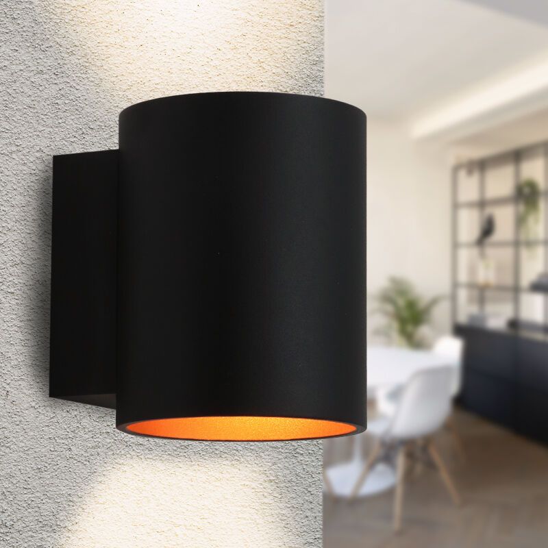 Modern up down væglampe guld, Dalila