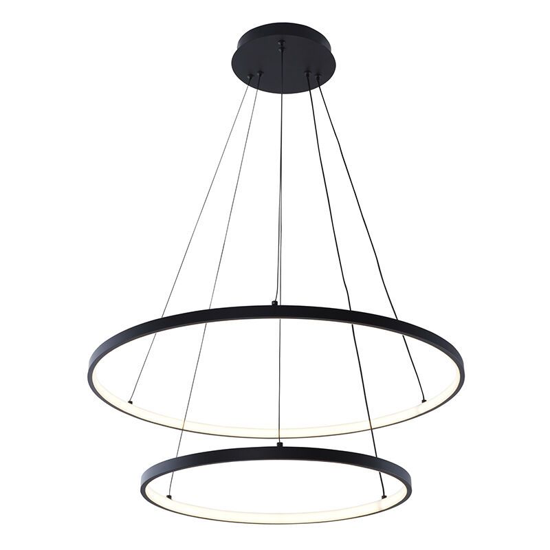 Design pendler lampe sort, Kubra, 50W, varm til kold hvid justerbar LED