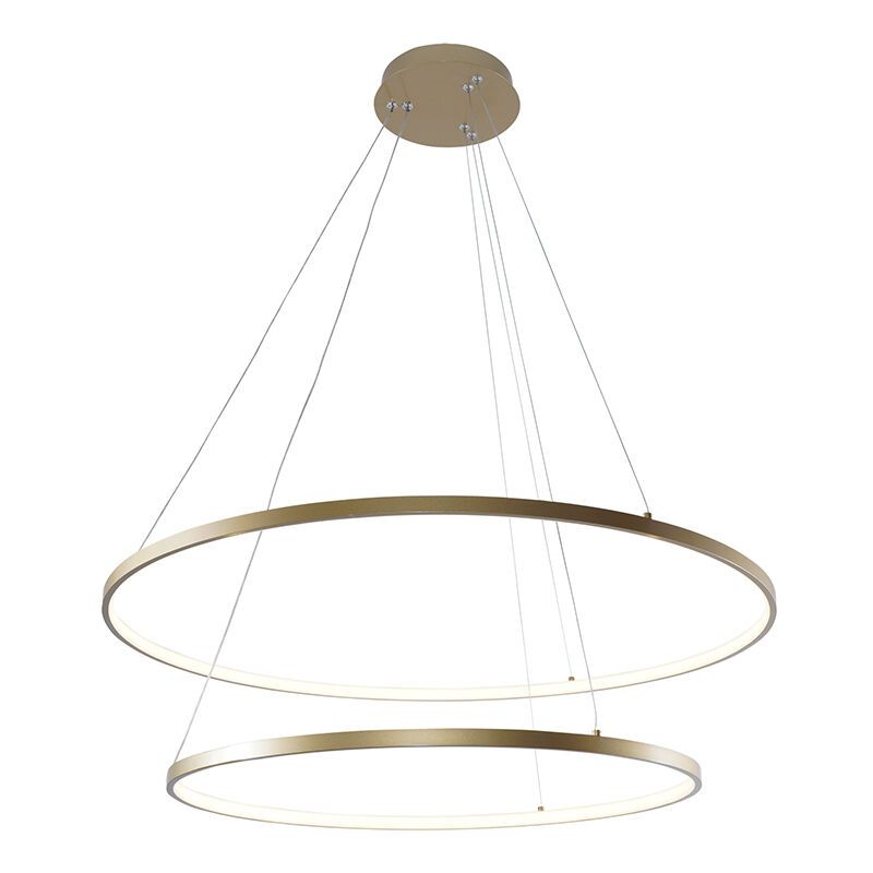 Design pendler lampe guld, Kubra, 60W, varm til kold hvid justerbar LED Design pendler lampe guld, Kubra, 60W, varm til kold hvid justerbar LED