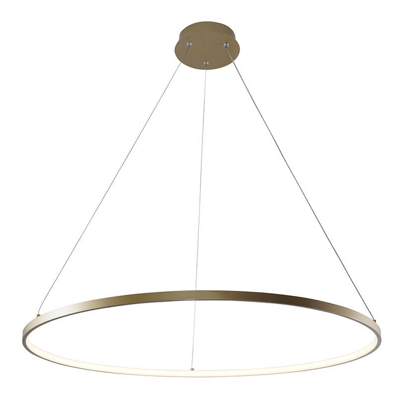 Design pendler lampe guld, Kubra, 36W, varm til kold hvid justerbar LED