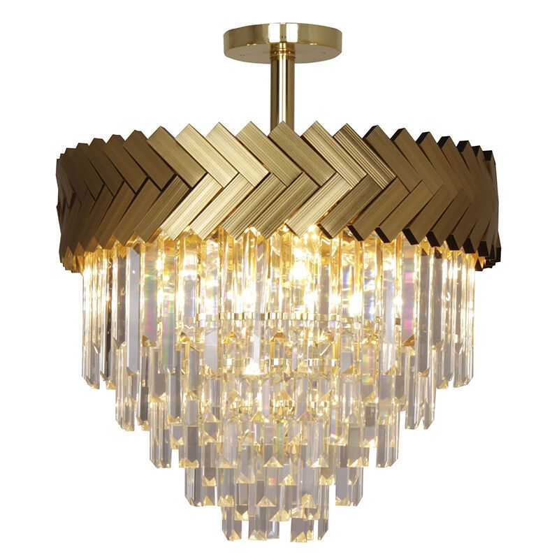 Design loftlampe guld, Jetske