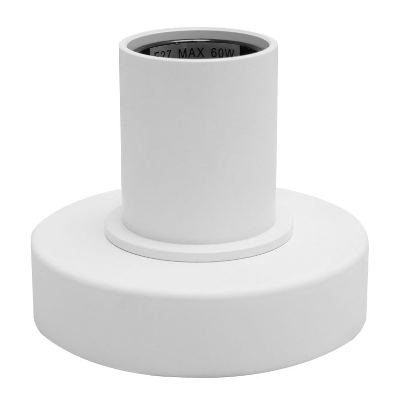 Aluminium bordlampe uden skærm hvid, Rika, med brytare