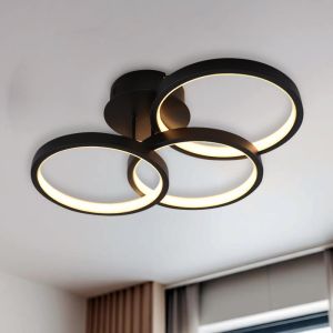 Modern loftlampe sort, Giorgio, 30W, 2700K LED, 3 trins lysdæmper
