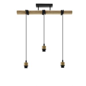 Basis pendler lampe uden skærm træ, Rika