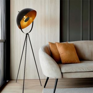 Modern gulv lampe guld, Brenna