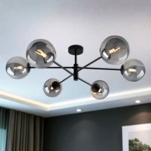 Design loftlampe grå, Remo