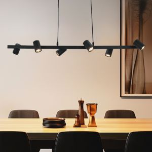 Modern pendler lampe sort, Carlos