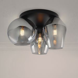 Design loftlampe grå, Lazaro