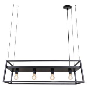 Industri pendler lampe sort, Frama