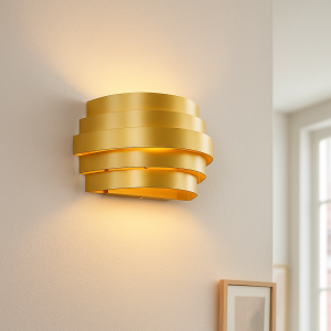Modern up down væglampe guld, Sonay